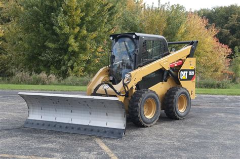 skid steer bucket vs blade for snow remova|skid steer snow plow attachment.